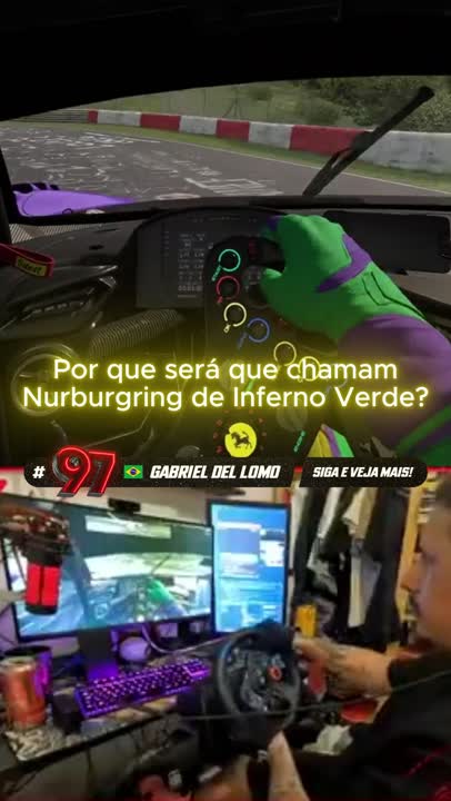 PRIMEIRO TREINO EM NÜRBURGRING... E JÁ VI UM DISCO VOADOR! 👽🛸😱  #iracing #automobile #simracing