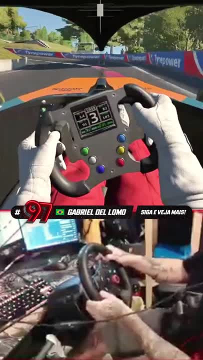 EU QUASE FUI DE ARRASTA PRA CIMA! 😰🏎️  #automobile #simracingbrasil #racing #games